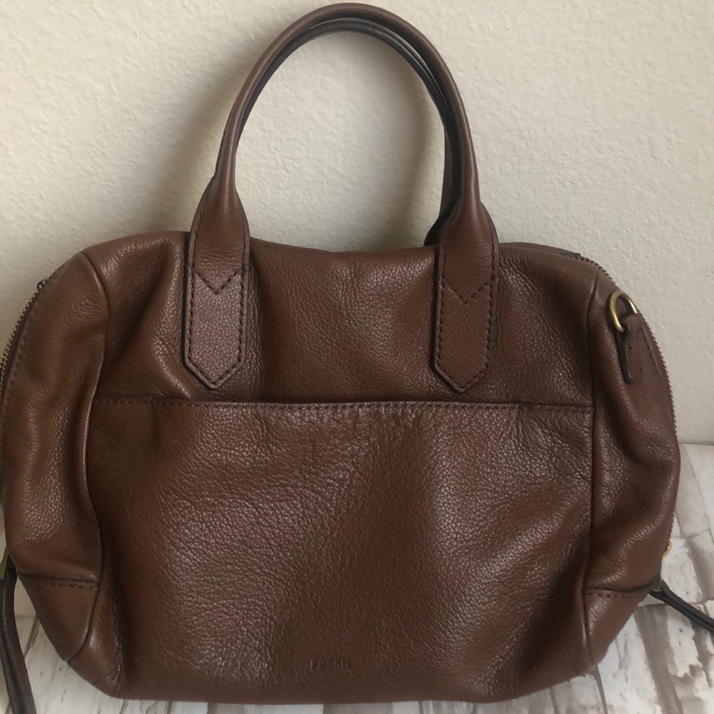 Fossil leather bag